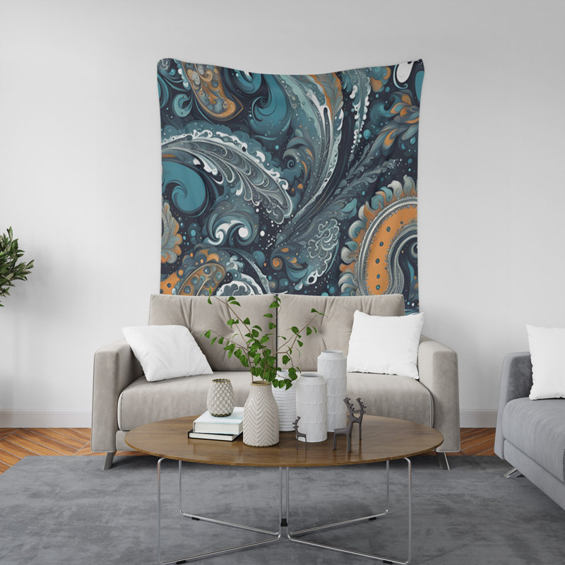 Tapisserie murale, H 60 po x l 51 po x P 0,5 po