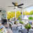 42 Inch Flush Mount Ceiling Fans With Led Light 22W And Remote Control 5 Abs Fan Blades For Bedroom Patio-912592866-912592876