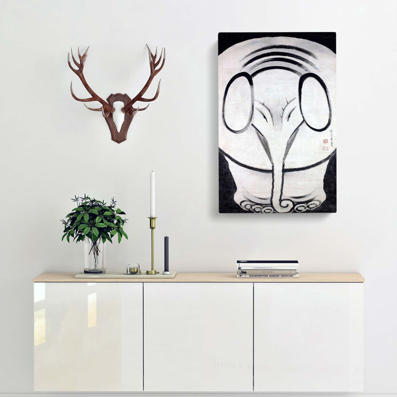 Elephant by Ito Jakuchu - Wrapped Canvas Painting Print, 76cm H x 50cm W x 3cm D