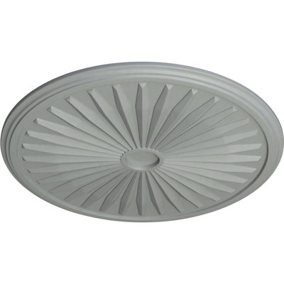 Médaillon de plafond Endurathane Leandros, DE 33 1/8 po x P 3 1/2 po x P 1 3/8 po (convient aux auvents jusqu'à 5 po), apprêté en usine