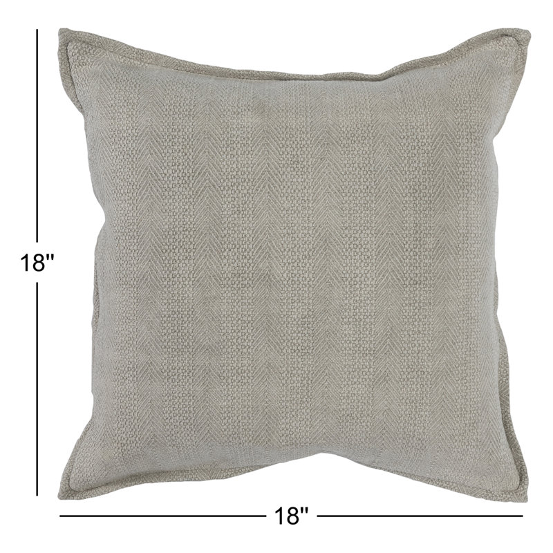 Thayer Cotton Reversible Throw Pillow, Natural