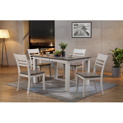 Person Solid Wood Extendable Dining Set With Butterfly Leaf (seats 4-6 people)