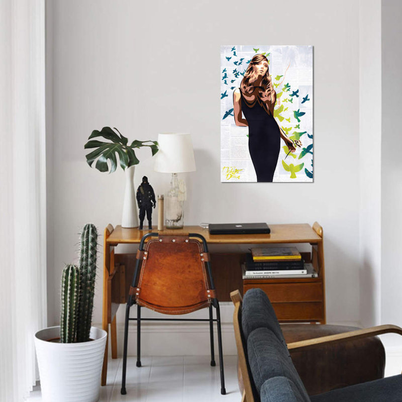 « mercredi », impression sur toile, H 26 po x l 18 po x P 1,5 po, Toile tendue, Pas de tapis