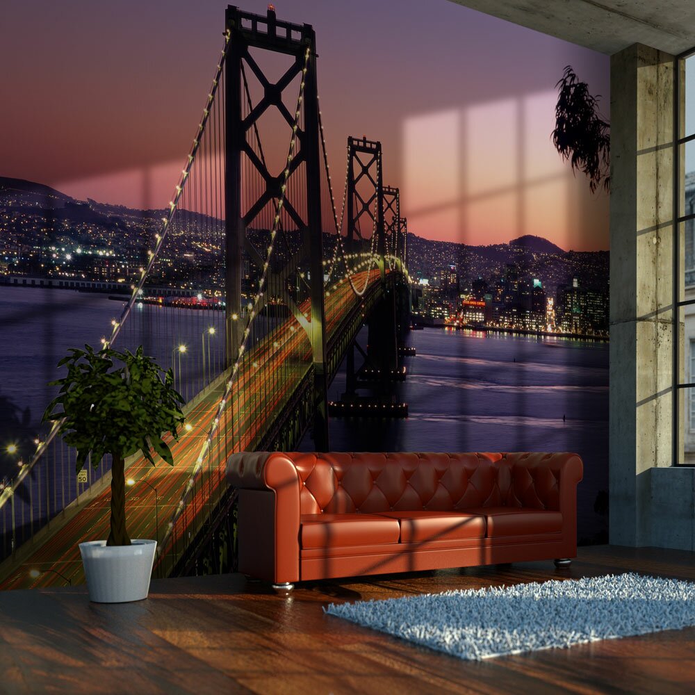 Tapete Charming Evening in San Francisco 1,93 m x 250 cm