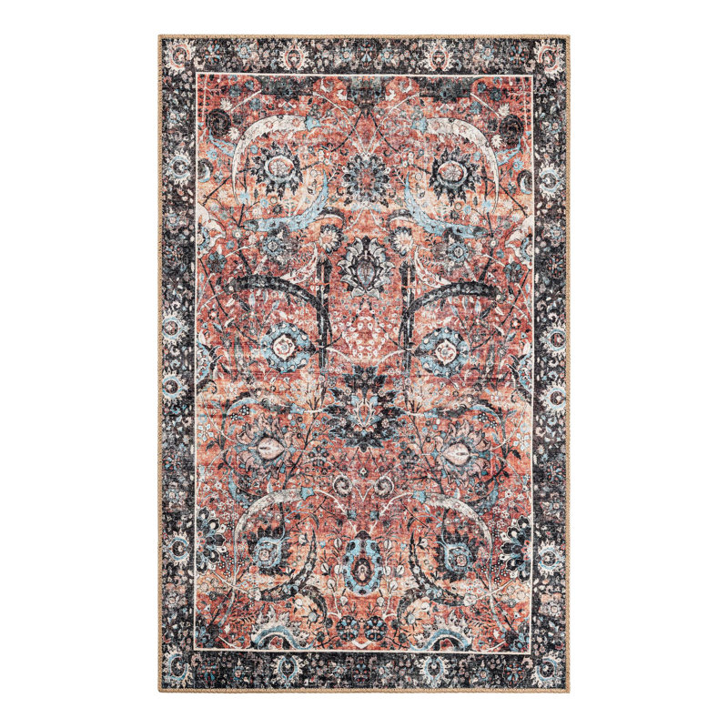 Maysn Performance Chenille Floral Indoor Rug, Rectangle 3'6" x 5'6"