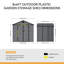 8 x 6 FT Outdoor Storage Shed