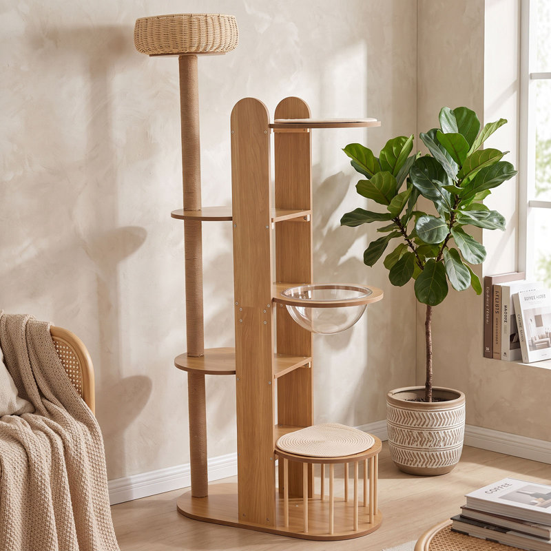 70.8 " H Cat Scratching Post and Cat Toys