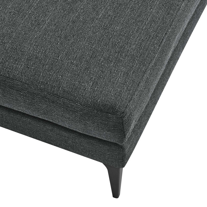 Repose-pieds Evermore par Modway, 100 % polyester gris
