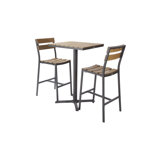Asher Outdoor 3 - Piece Bar Height Dining Set