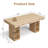 63"/71" Rectangular Dining Table with Storage, Large Wooden Kitchen Table for 6, Oak-527828846