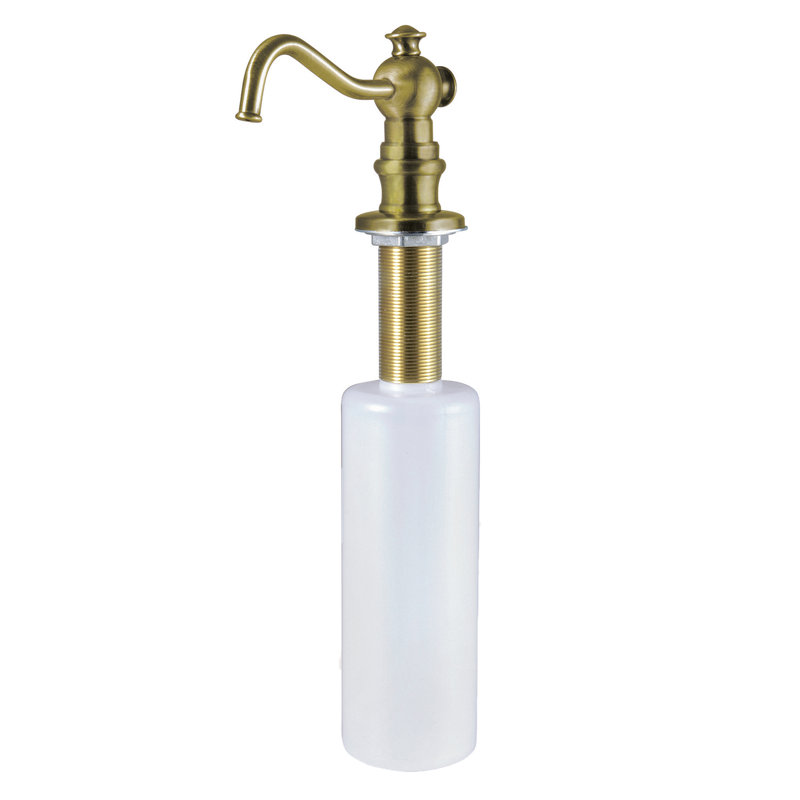Kingston Brass Vintage Kitchen Soap Dispenser, Vintage Brass