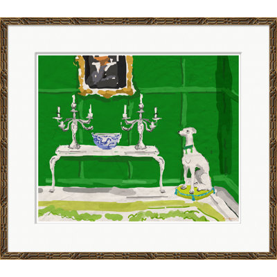 Green Dog Giclee Print by Dana Gibson