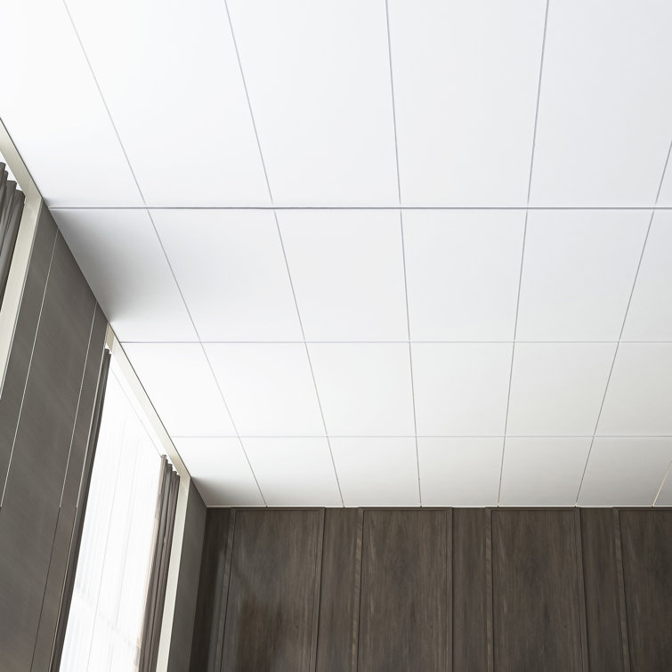 2 ft. x 4 ft. Drop-in or Glue-up PVC Rectangle Ceiling Tile