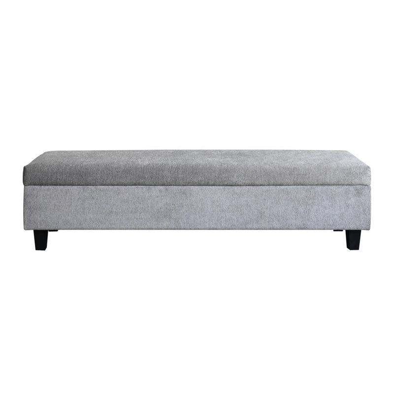 Atiqa Upholstered Ottoman, Gray