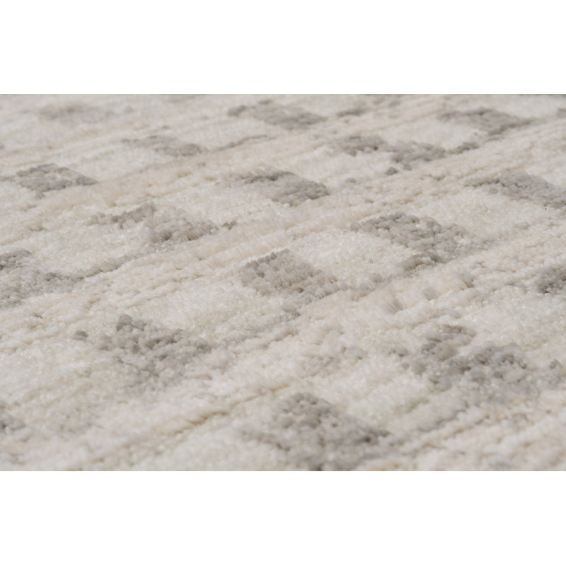 Gadberry 17543-190 Ivoire / gris, Rectangle 9 pi x 12 pi 6 po