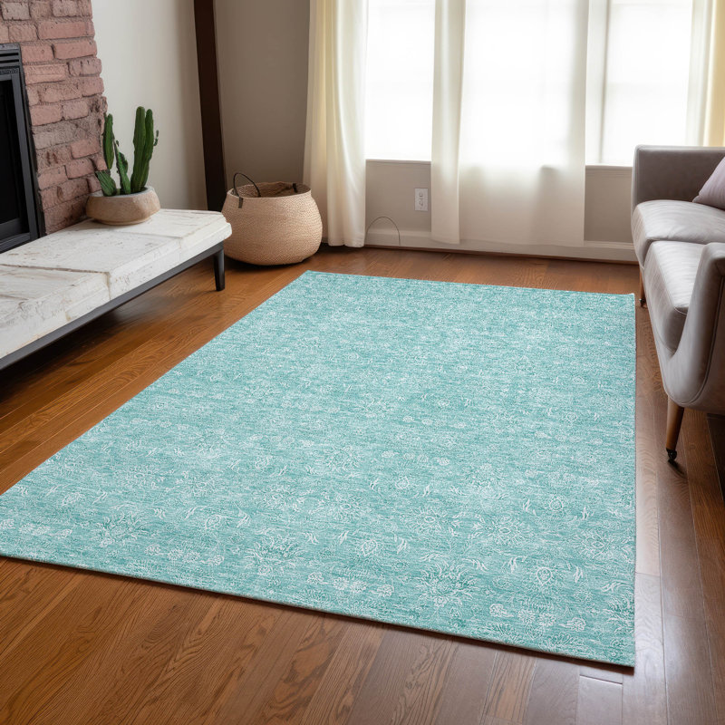 Alta Washable Floral Indoor / Outdoor Rug, Rectangle 2'6" x 3'10"