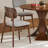 Simple Comfortable Linen Ash Wood  Dining Chairs