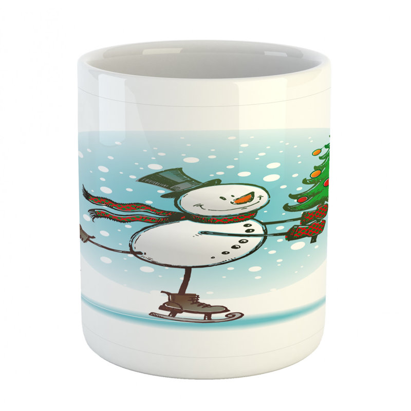 Grande tasse à café bonhomme de neige