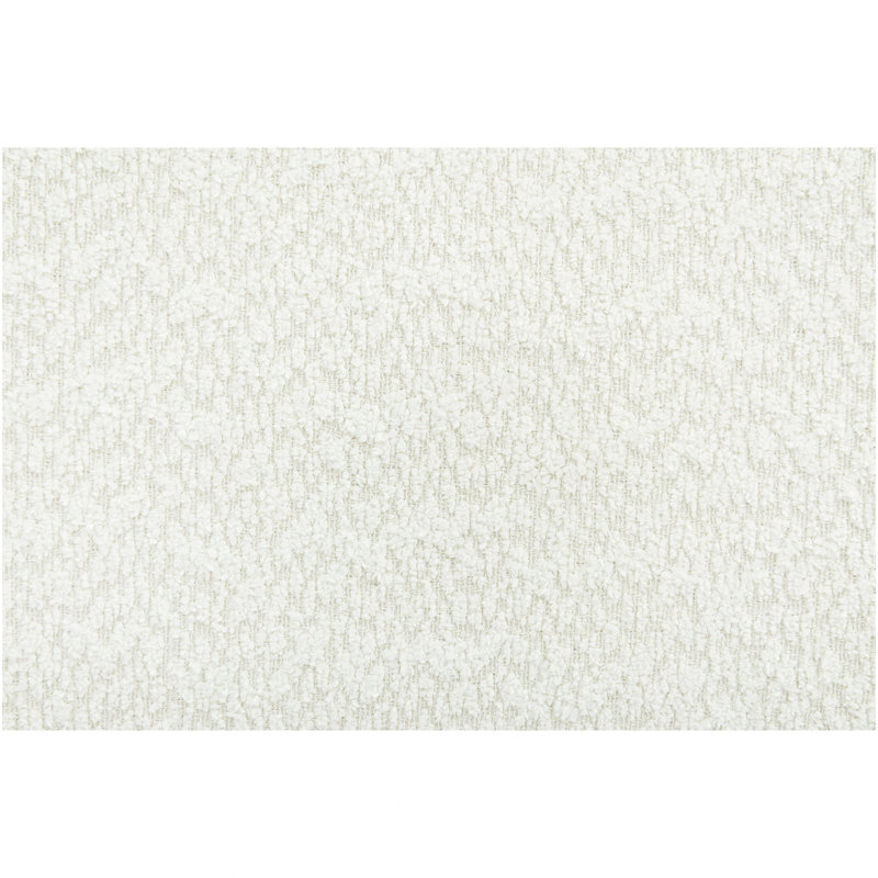 Lit capitonné moderne blanc avec pieds en bois d'hévéa, KING, blanc