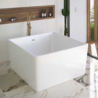 Baignoire carrée autoportante 47 po Voltaire