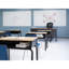 Bureaux de classe à hauteur réglable avec bibliothèque