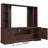 Farmhouse Entertainment Center For 60 Inch Tv, With 2 Led Lights, Power Outlets & Storage Shelf-597770547