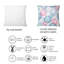 Coussin bleu et rose - imprimé moderne-1507516596