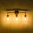 3 - Light Modern Bathroom Vanity Light With Bell Glass Shade