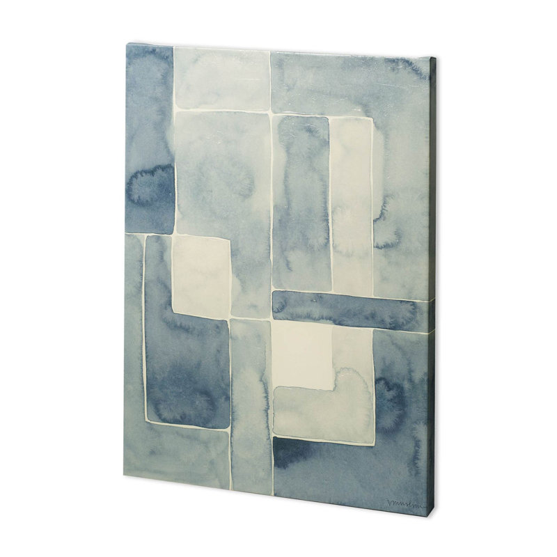Toile texturée «Blockade I» par Vanna Lam a Hand, H 50 po x l 38 po x P 1,5 po