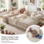 4 Seater Velvet Sofa-1993092349