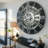 Wall Clock 24" Oversized for Living Room decor with Real Moving Gears England Collection-107103000
