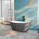 Biocura 67" Modern Acrylic Freestanding Bathtub With Brushed Nickel Drain