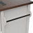 54" Farmhouse Kitchen Island with Drop Leaf, Power Outlet, Kitchen Storage Cart with 2 Doors, 2 Drawers, Rolling Kitchen Island on 4 Large Wheels with Spice Rack for Kitchen, Dining Room, White-2056009333