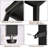 2-Tier Long Skinny Table,Black-624634025-605997798