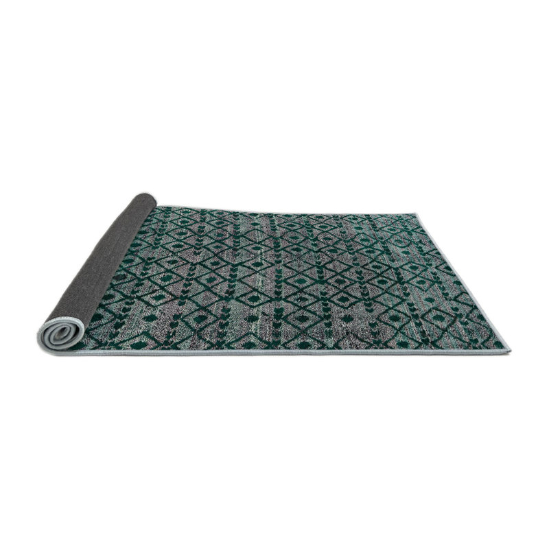 Tapis décoratif multicolore à motif abstrait, Rond 7 pi