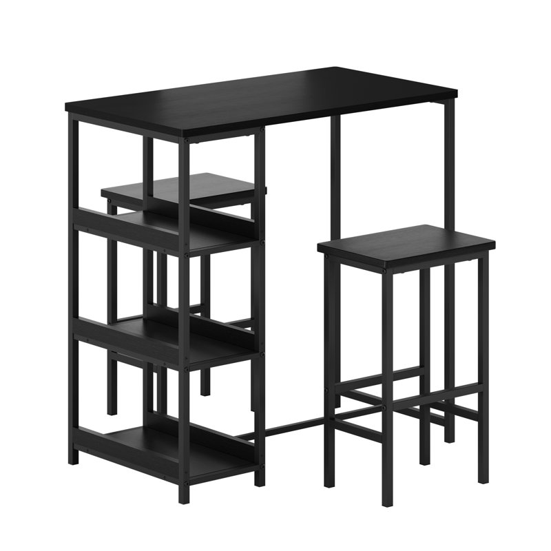 Dining Set, 91.4cm H x 91.4cm W x Does Not Applycm D, Black, Black, Black, Black