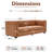 Allard 89'' Velvet Living Room Sofa-995700442
