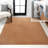 Twyla Classic Solid Low-Pile Machine-Washable Terra Rug-207782777