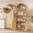 71" Arched Kitchen Pantry Cabinet, Tall Arched Fluted Storage Cabinet Pantry With Doors And Adjustable Shelves-403608677