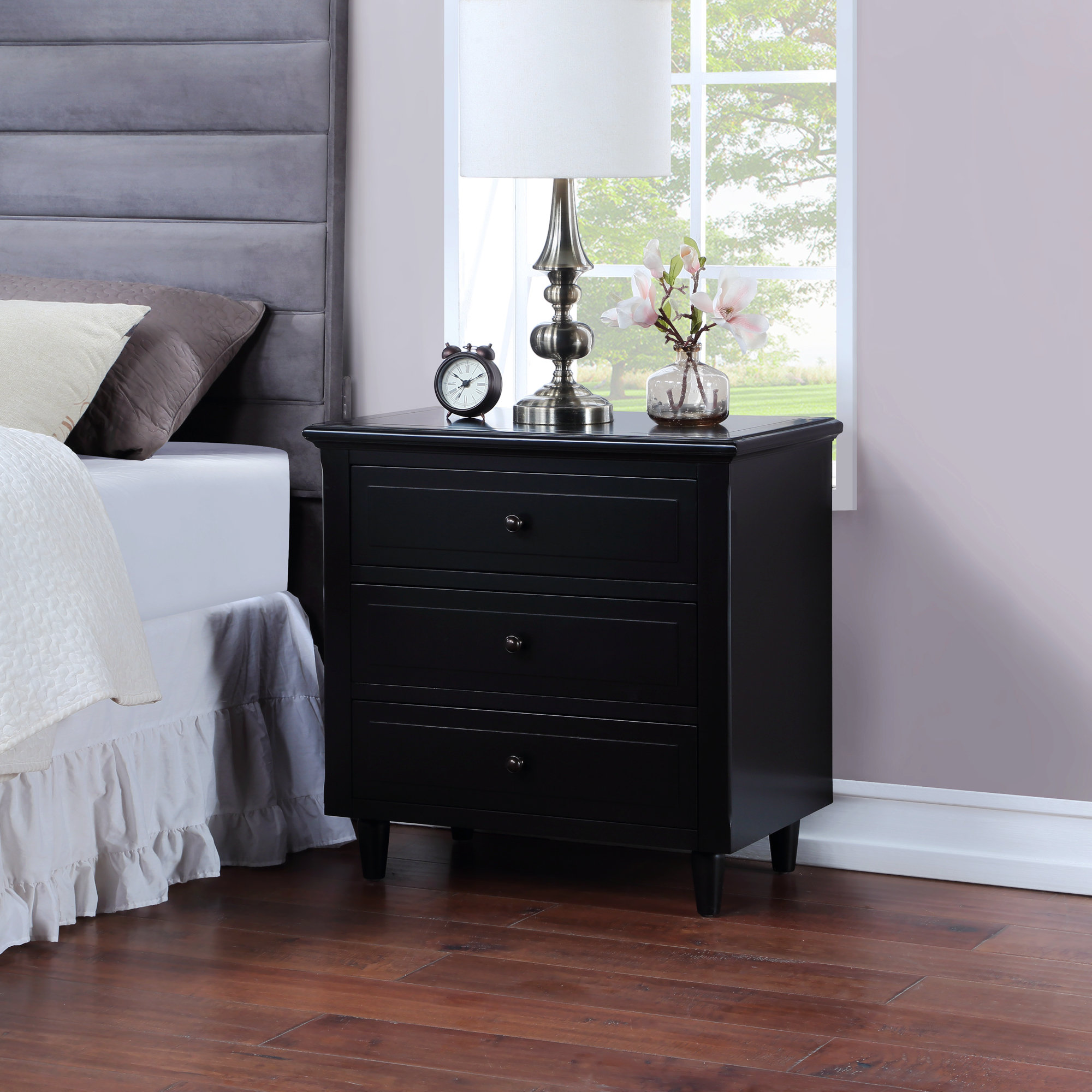 Latitude Run Satrogan 28.1'' Wood 3-Drawer Accent Chest
