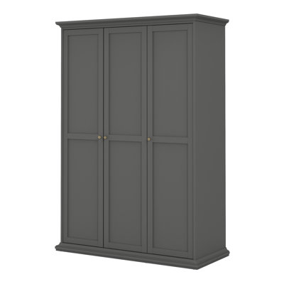 Woodburn 3 Door Manufactured Wood Wardrobe