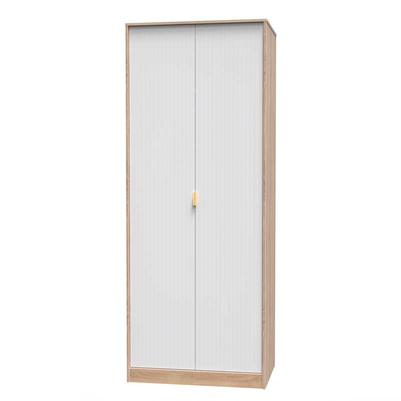 Beranda Manufactured Wood Wardrobe, White Matt/Bardolino Oak