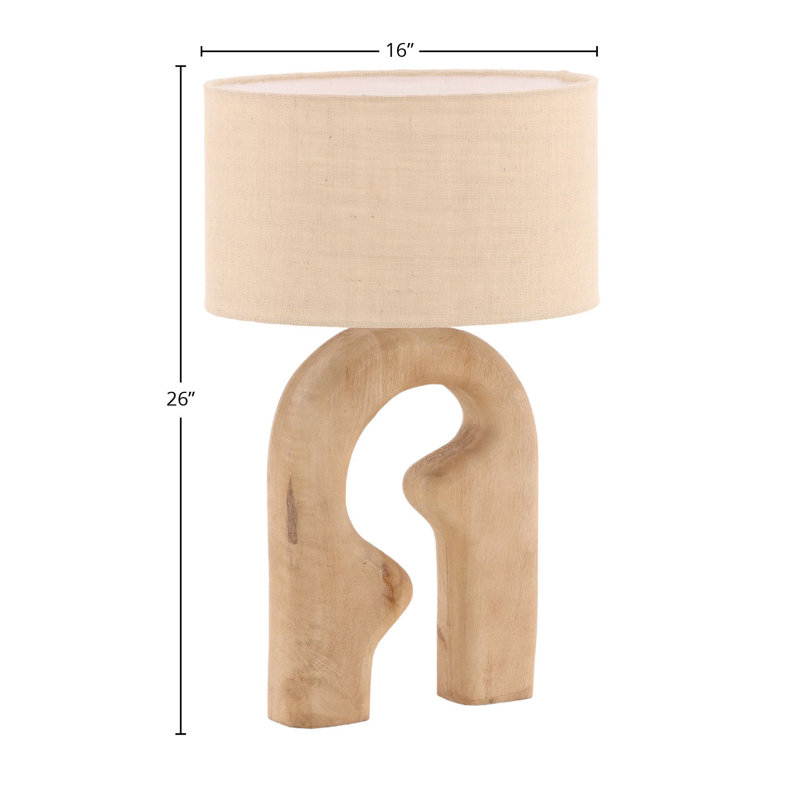 Sage 26" Tall Table Lamp with Jute Shade, Natural