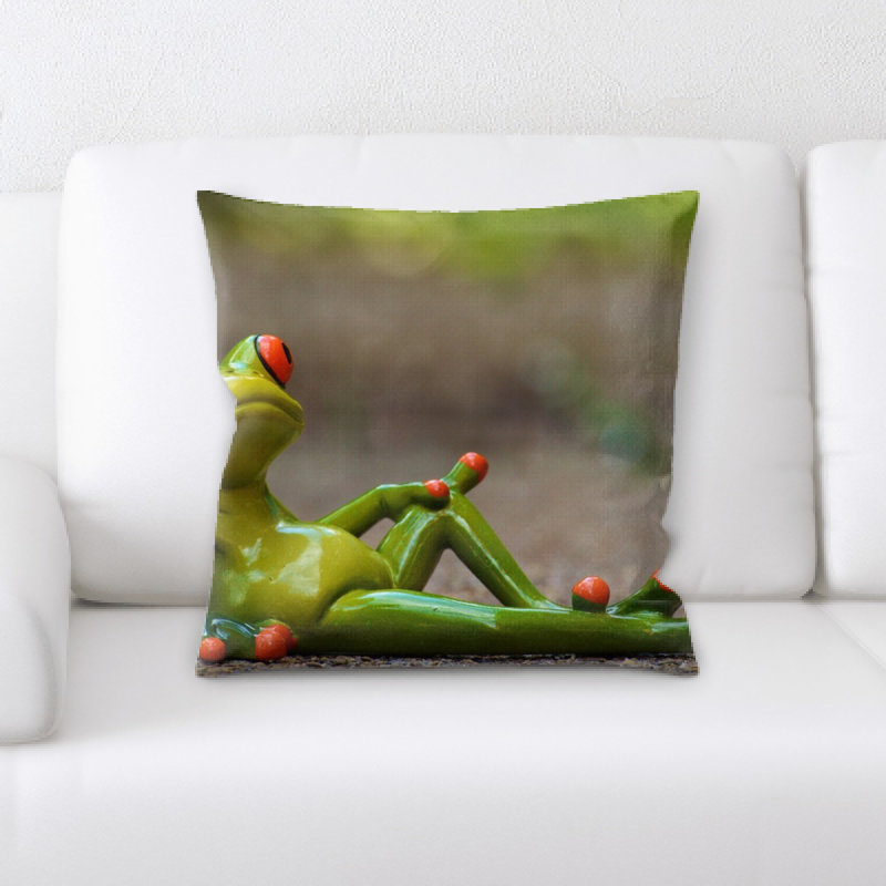 Animal Print Microsuede Throw Pillow