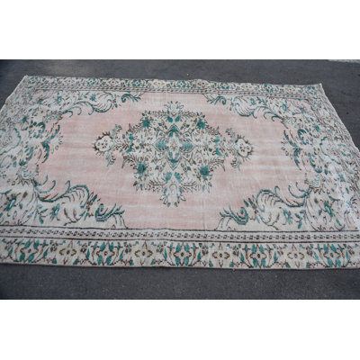 Grands tapis 5,8 x 9,1 pi, tapis neutres, tapis rétro, tapis antiques roses, tapis turc, tapis orientaux
