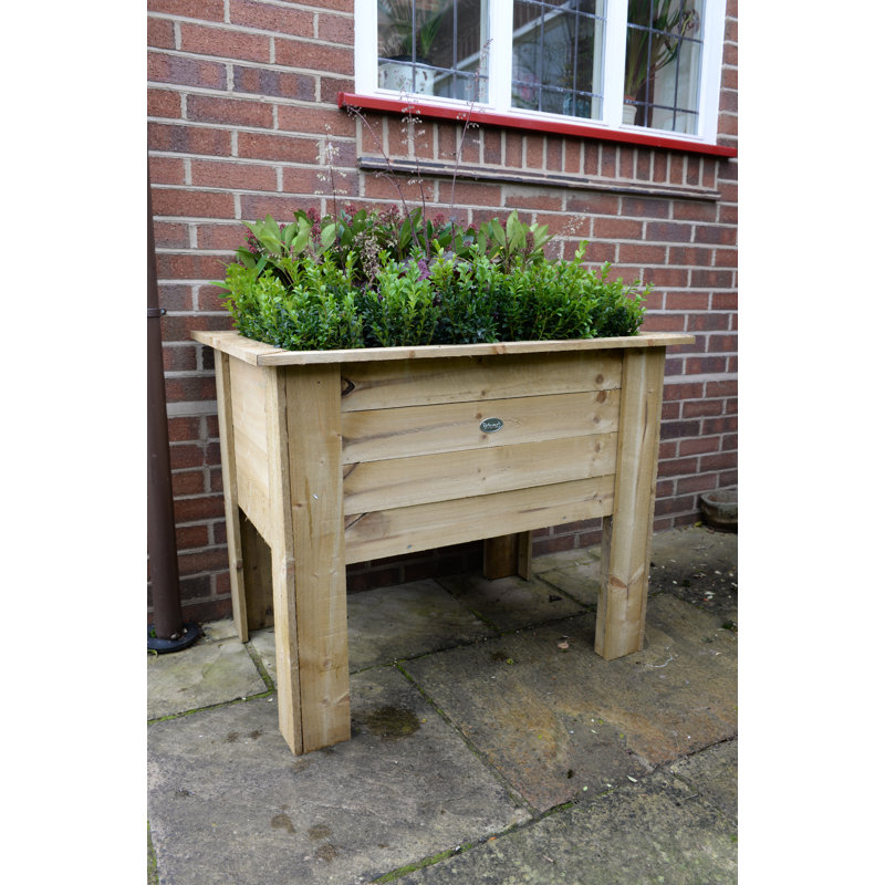 Handmade Wood Raised Garden Bed, 80 cm H x 100 cm W x 70 cm D