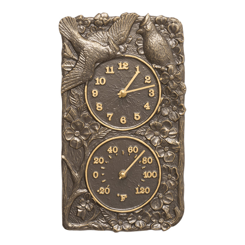 Cardinal Wall Clock, French Bronze