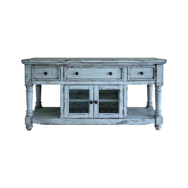 Meuble télé Griselde, Bleu ciel