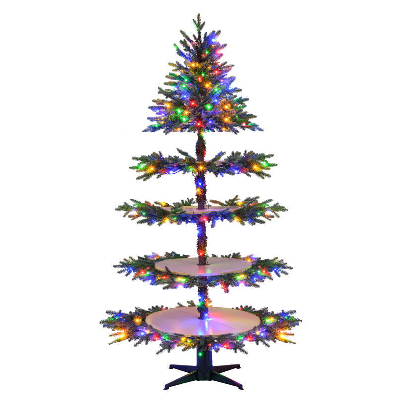 Support pour arbre de Noël 6,4 pi avec 280 branches et 220 branches