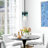 Levona 1-Light Kitchen Island Pendant, Hand-Blown Gradient Blue Water Glass, Height Adjustable-1352255197-1359453733